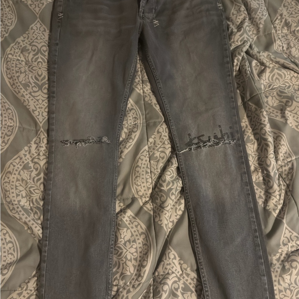 Ksubi Men's Charcoal Skinny Jeans